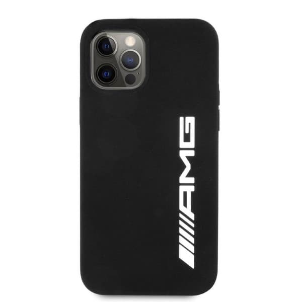 AMG Silikone Etui med Stort Logo til iPhone 12 Pro Max, Sort
