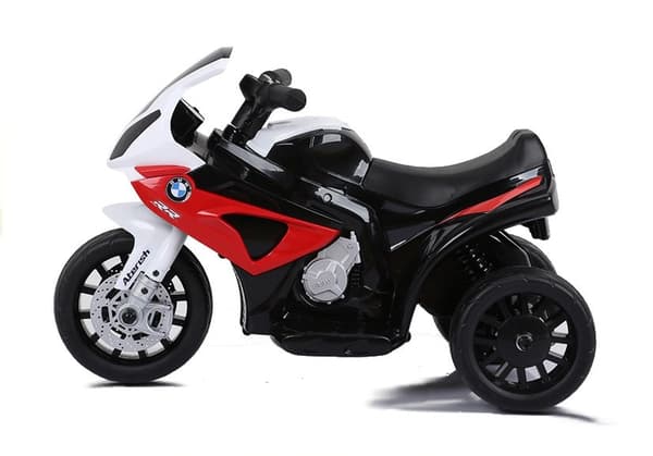 BMW S1000RR Batteridriven trehjuling för barn LED-ljus Röda