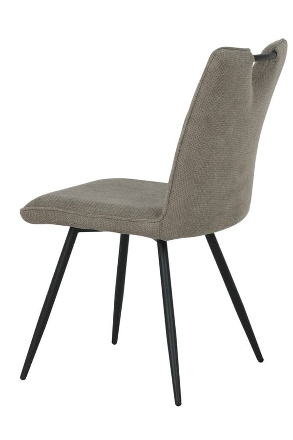 DALIA polstret stol, mørk beige