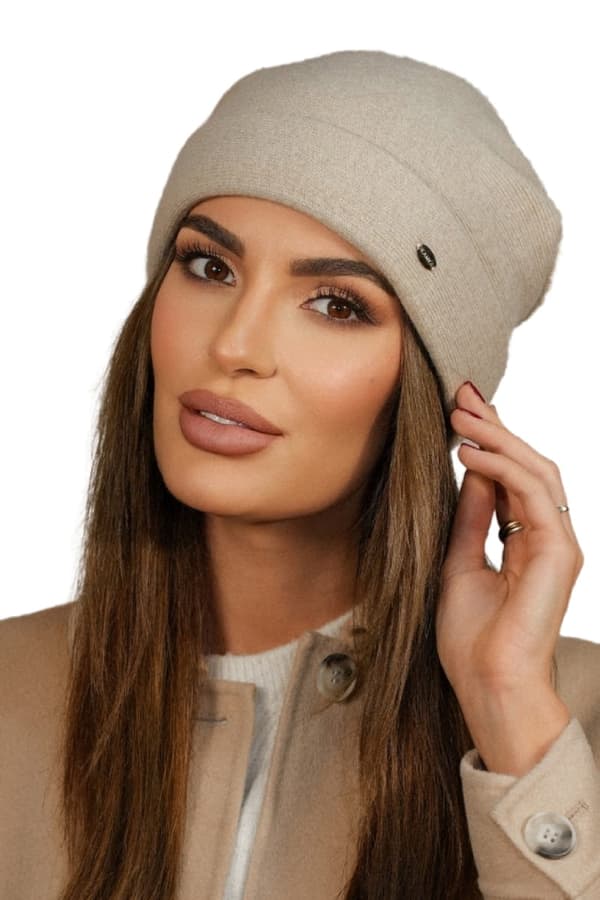 Damull vintermössa ljusbeige cameo-crocus