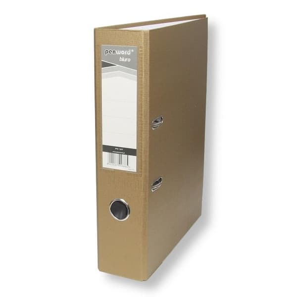 A4-bind med beslag 7,5 cm guld