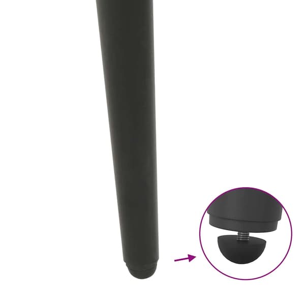 vidaXL Soffbordsben, 4 st, Antracit, 30-31 cm, Stål