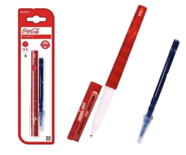 0,5 mm fineliner med utbytbar Coca-Cola-refill