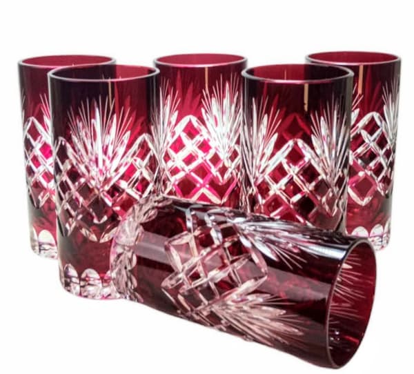 Ruby Crystal Vand- og Drikkeglas 320 ml Ananas