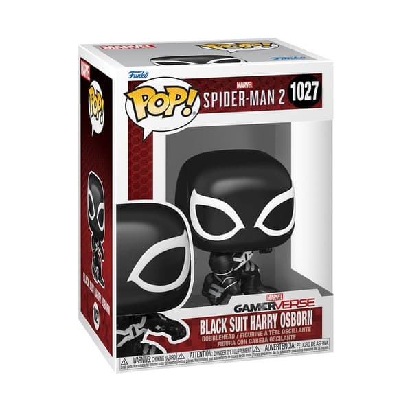 Funko POP Spider-Man 1027 Svart Kostym Harry Osborn Samlarfigur