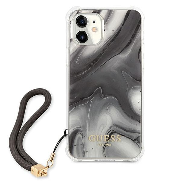 Guess Marble Collection iPhone 12 mini-skal, grått/grått