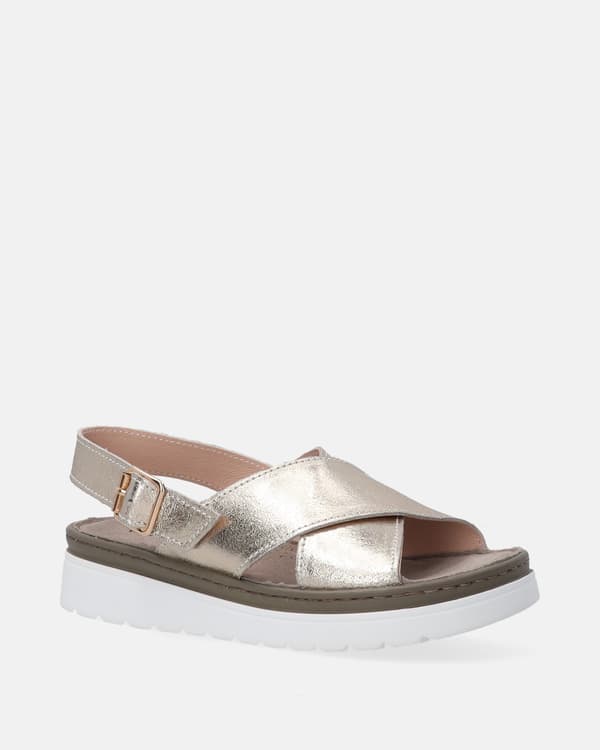 Damesandaler i guld Damesandaler i guld 36