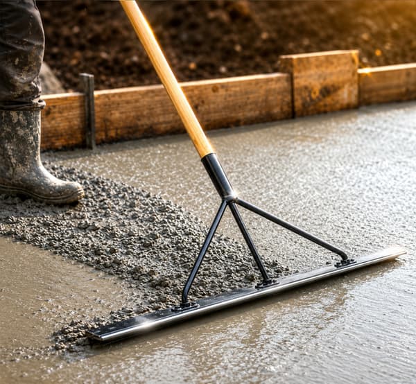 Skrapblad för betongavjämning