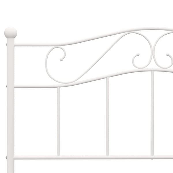 vidaXL Sängram vit metall 160 x 200 cm