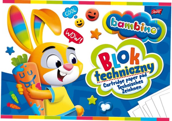 BAMBINO teknisk blok. A4. 10 ark.