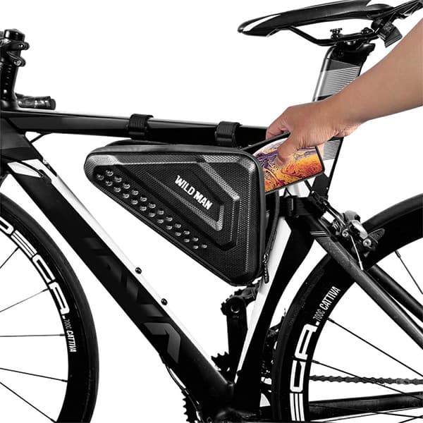 Steltaske, cykelholder WILDMAN ES19, sort