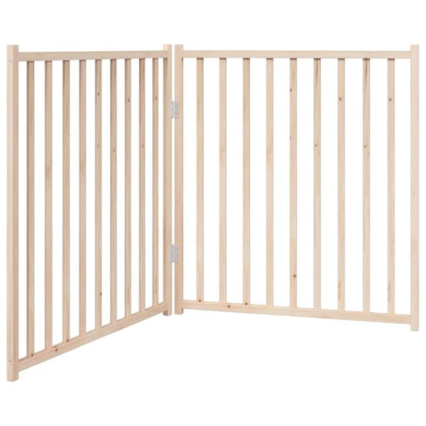 vidaXL foldbart sikkerhedsgitter til hunde, 2 paneler, 160 cm
