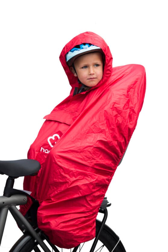 Hamax - Regnponcho för cykelsadel - Röd