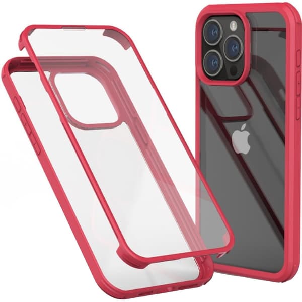 ERBORD Guardian-etui til iPhone 15 Pro Max, rød