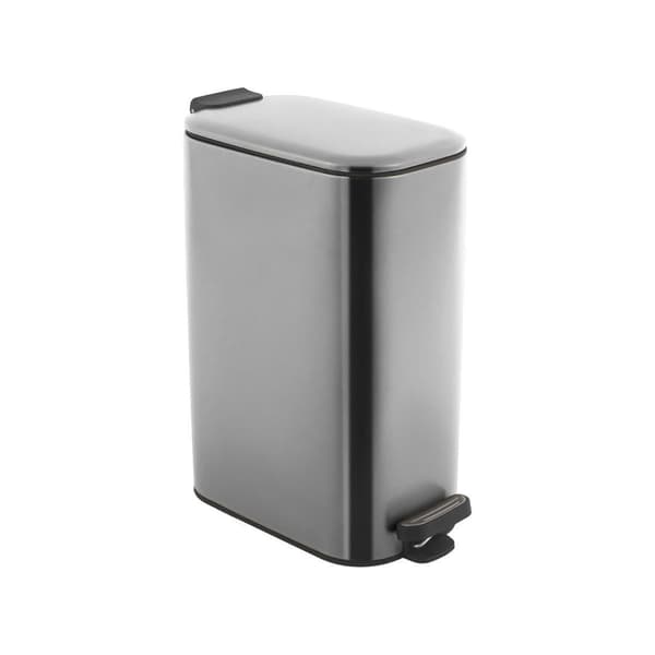 30 L Slim Sølv Affaldsbeholder
