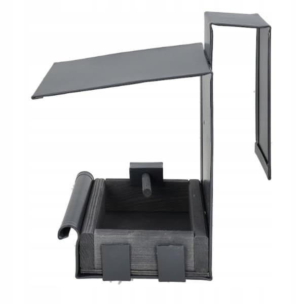 Metal fuglefoderautomat til haven, hængende, moderne, 15x19x21cm, massiv