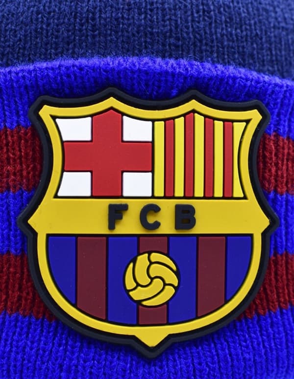 FC Barcelona vintermössa junior mössa 5004GLIP marinblå OSFW