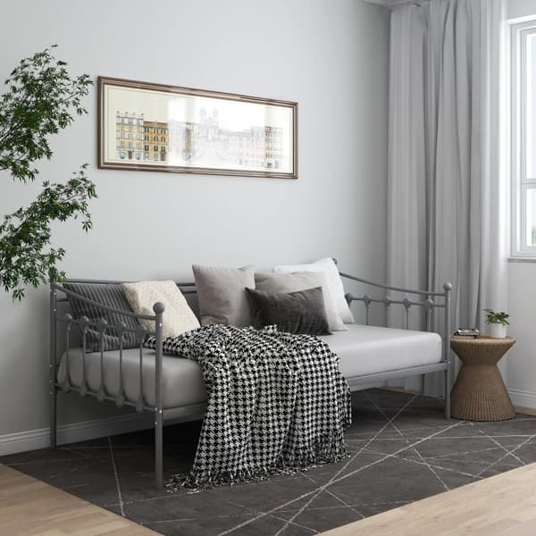 vidaXL sofastel grå metal 90x200 cm