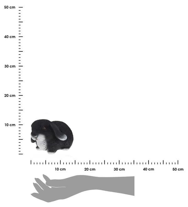 Puutarhahahmo musta kani 16 cm