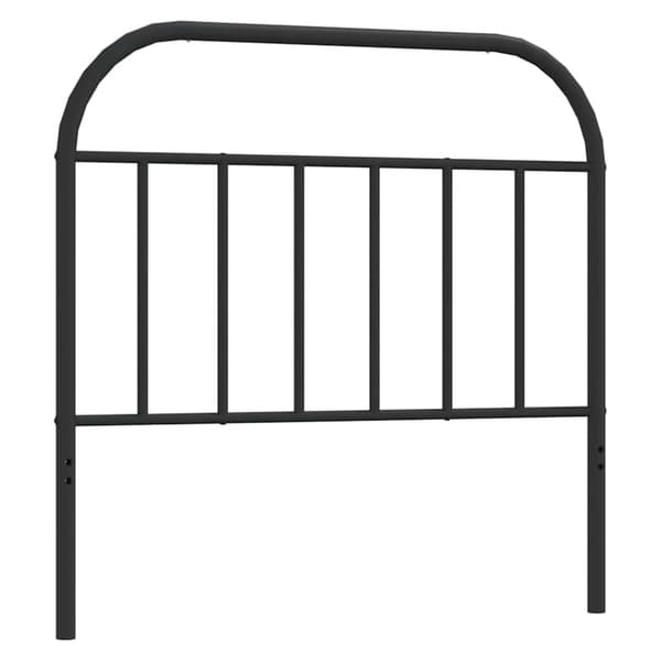 vidaXL metalsengegavl, sort, 100 cm