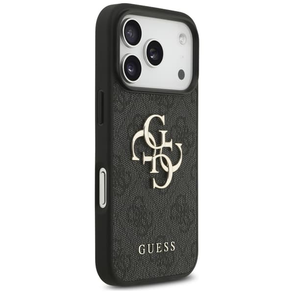 Guess 4G Strap 4G Classic Logo-cover til iPhone 17 Pro, sort