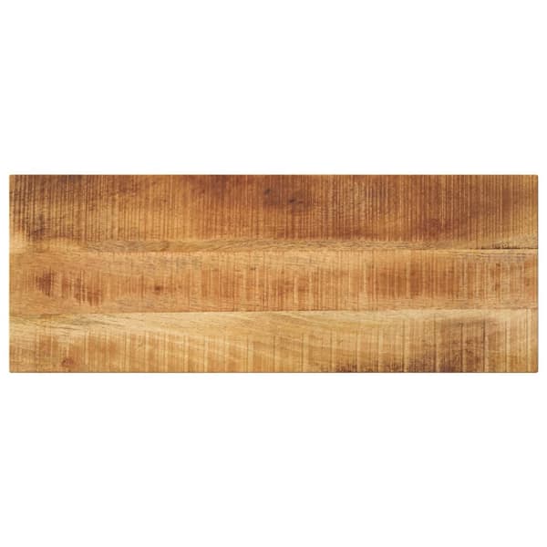 vidaXL sofabordplade 90x20x3,8 cm rektangulær ru mangotræ