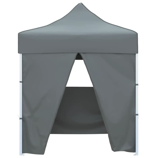 vidaXL professionelt foldbart festtelt, 4 sider, 2x2 m, stål