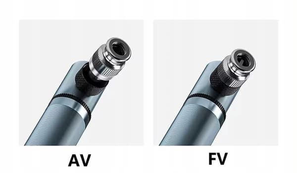 Shrader Presta Mini Däckpump med Flaskfäste, Svart Aluminium