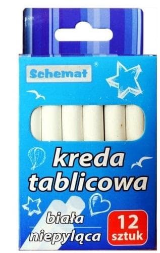 Tavlekridt 12 stk. hvid