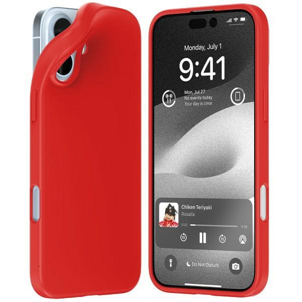 Mercury Soft Cover til iPhone 16 Plus, Rød