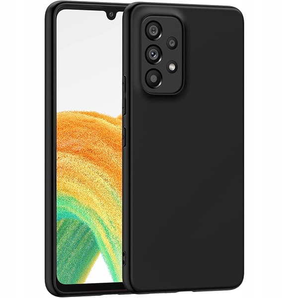 SLIMET ETUI I MAT SORT TIL SAMSUNG GALAXY A33 5G + GLAS