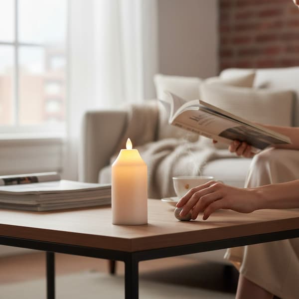 LED-LJUS BATTERIDRIVET LJUS 15 CM RÖRLIG LÅGA