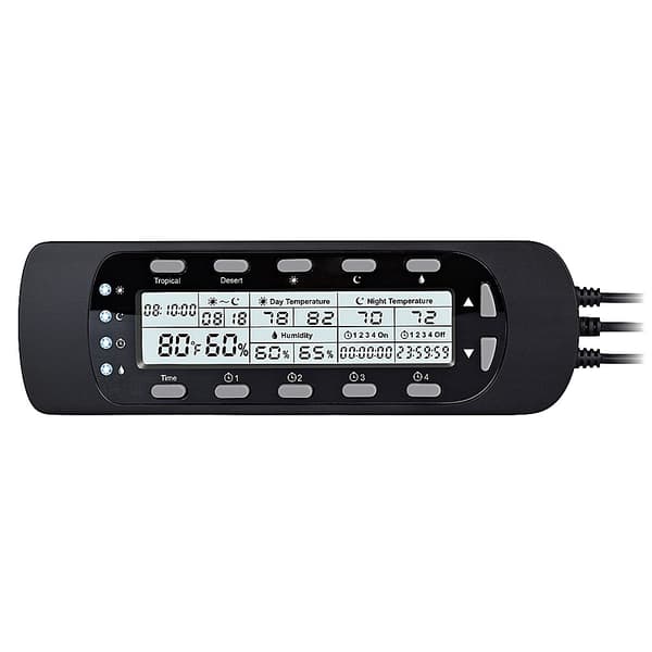 Repti-Zoo EZ Thermo-Hygro-Timer Control - termo-/hygrostat med en andra timer