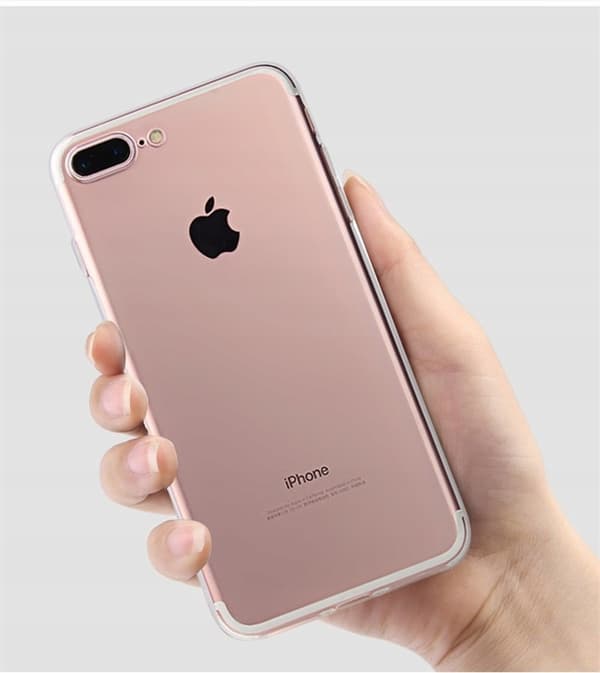 Transparent bakskal med överlägg för IPHONE 7 PLUS/8 PLUS + Glas