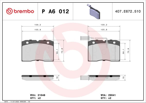 BREMSEKLODSER IVECO DAILY 90> FORAN