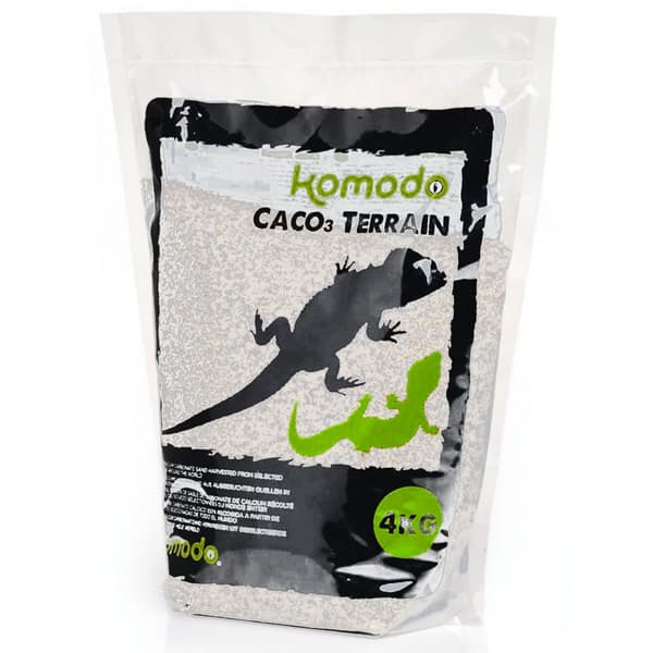 Komodo CaCo3 Sand White - spiseligt sand til krybdyr