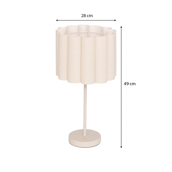 Rona beige gulvlampe 49 cm