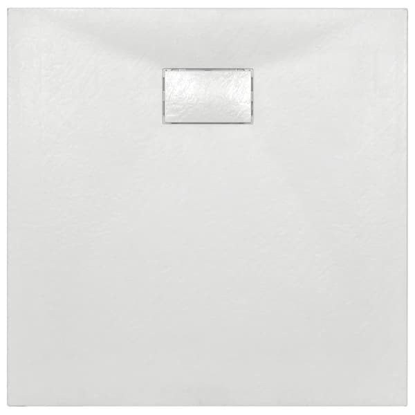 vidaXL Duschkar, SMC, Vit, 80 x 80 cm
