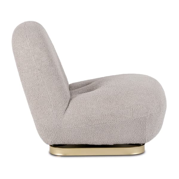 SONNY Grå Bouclé Moderne Drejestol