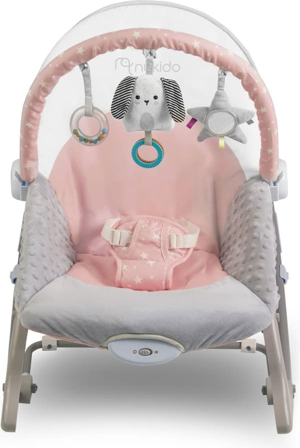 Nukido Gungstol med Vibration 705402 Rosa