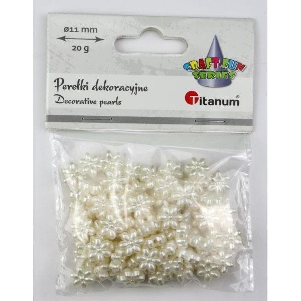 Plastik blomsterperleperler 14x11mm