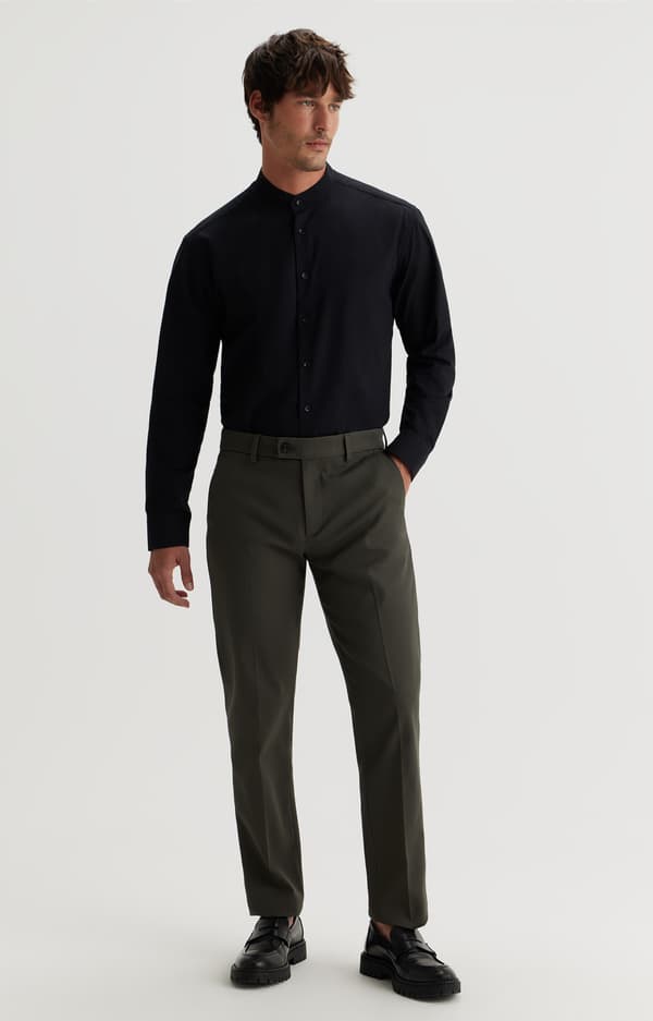 Sort slim fit skjorte XXL