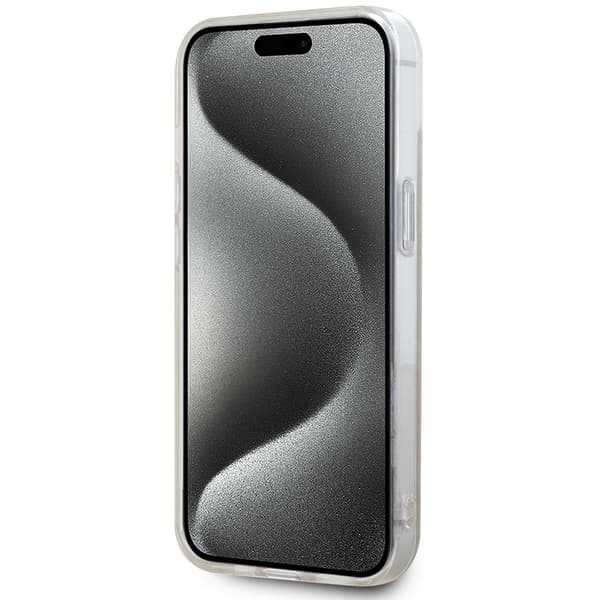 DKNY IML Mono & Stripe MagSafe-etui til iPhone 14, lyserød