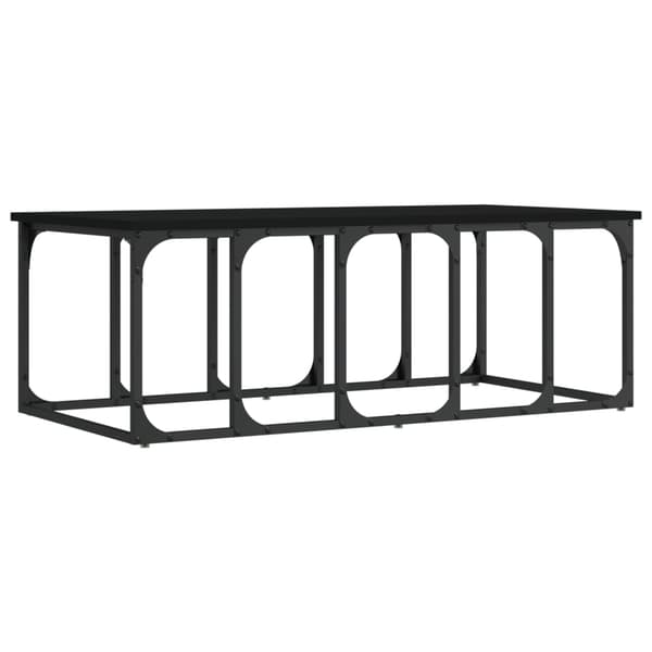 vidaXL sofabord, sort, 100x50x35,5 cm, træbaseret materiale