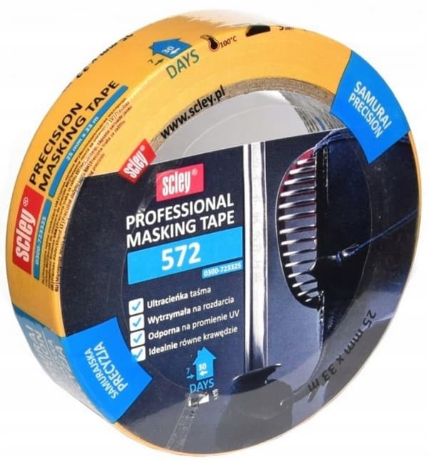 Scley precisionstejp för maskering 25 mm x 33 m 572