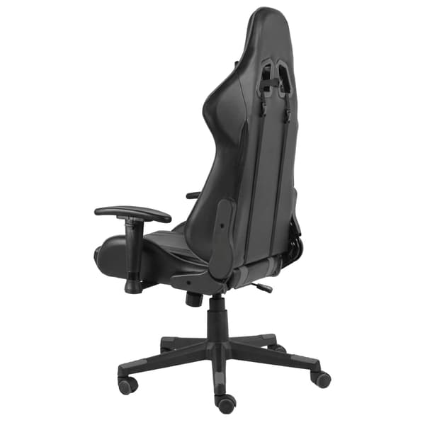vidaXL drejelig gamingstol, grå, PVC