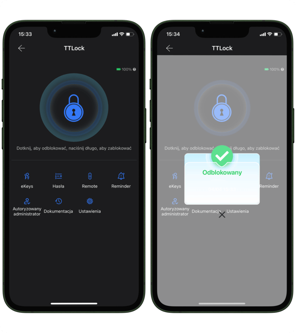 S7-BLE TTLock elektroniskt lås