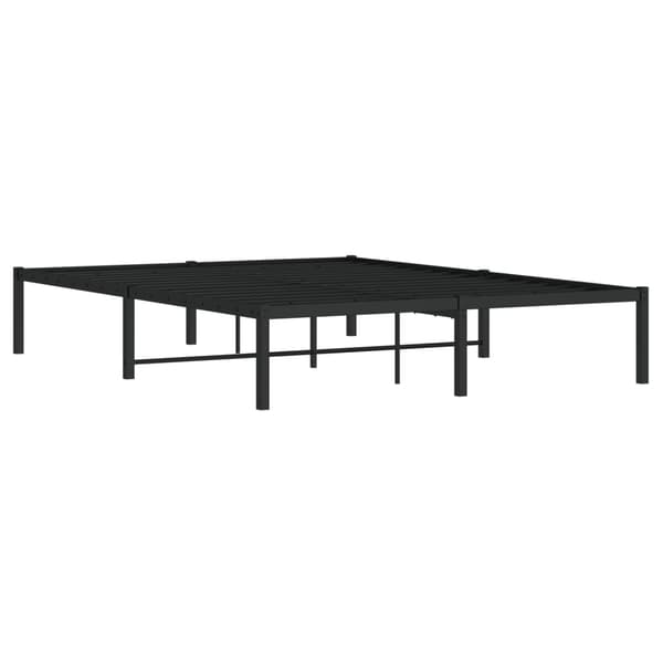 vidaXL metalsengestel sort 135x190 cm