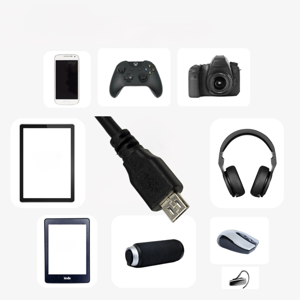 USB-A til Micro-USB-kabel 1,8m USB 2.0 LogiLink 5V/0,5A 2,5W 480Mbps Sort