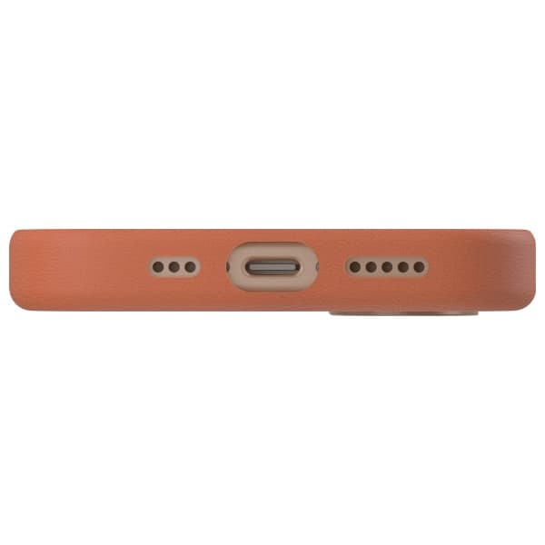 UNIQ Lyden læderetui til MagSafe til iPhone 16 Pro, terrakotta